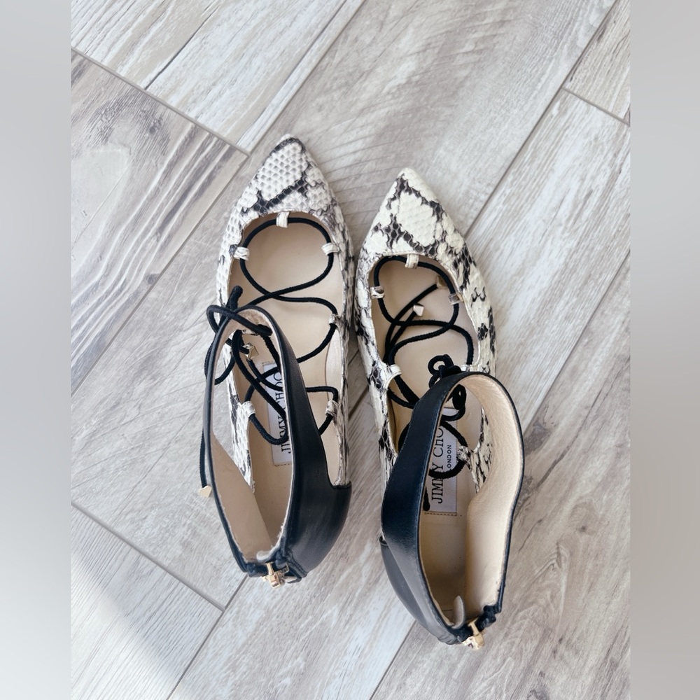 Jimmy Choo Jimmy Choo - Python leather ballerina flats - Picture 15 of 16